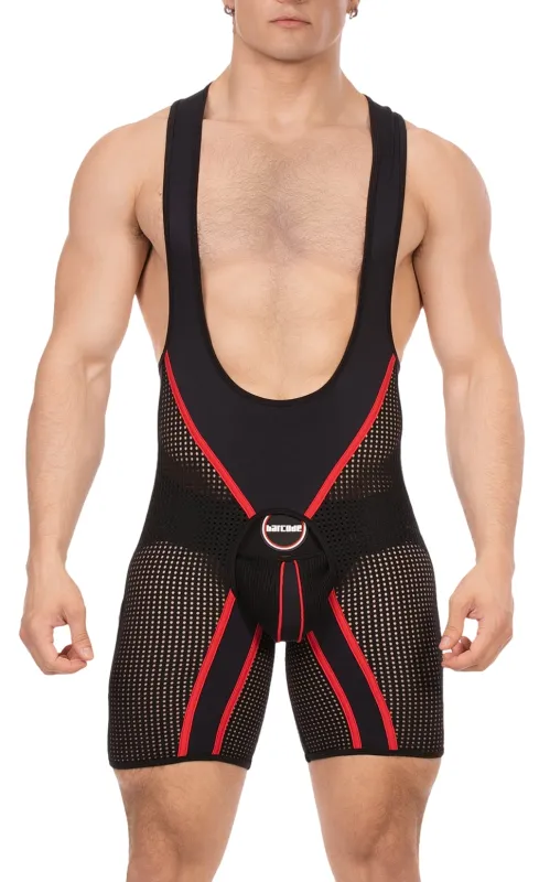 Body Backless KRISH Noir-Rouge