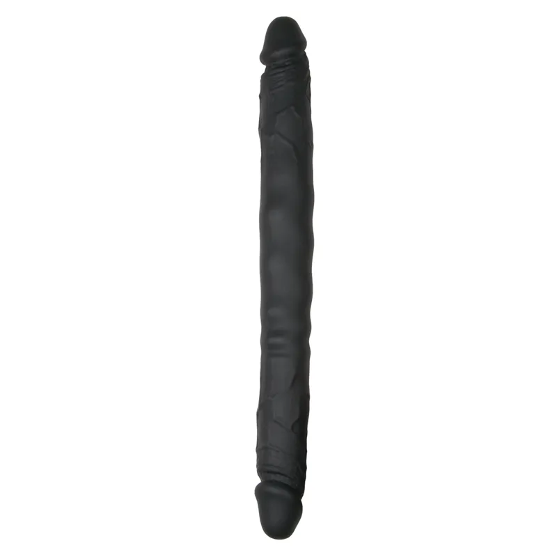 EasyToys - Godemichet à double extrémité de 30 cm - Noir