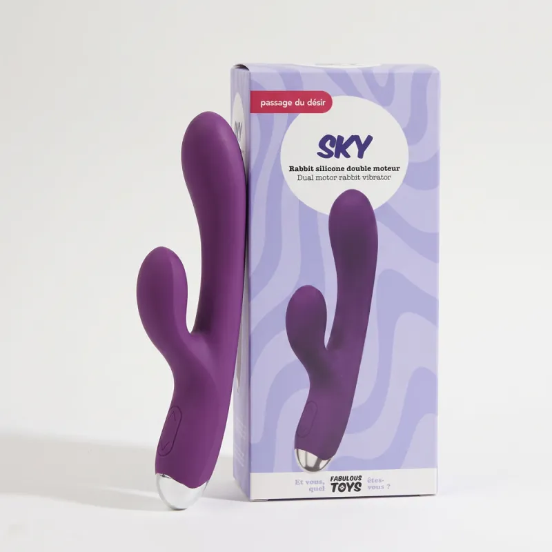 Rabbit silicone double moteur Sky