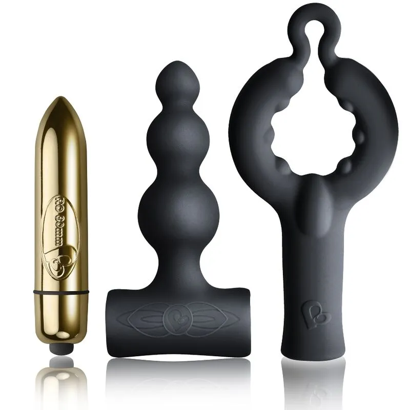 Set de sextoys Silhouette Pack 3 pièces noir - Rocks-Off