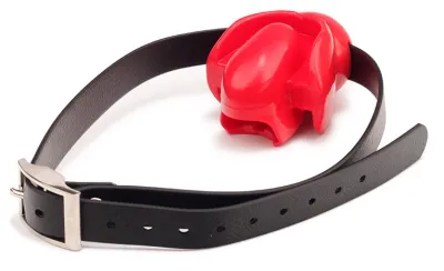 Bâillon Sm FIX TONGUE Noir-Rouge