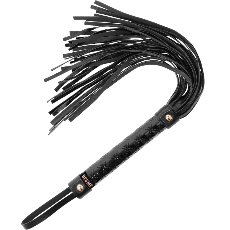 Martinet BDSM Begme Cuir Végétalien Noir - Begme