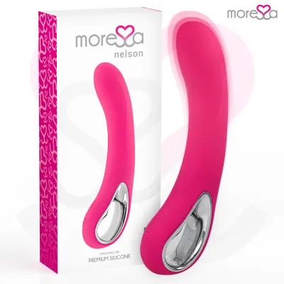 Vibromasseur rechargeable Nelson en silicone premium - Moressa