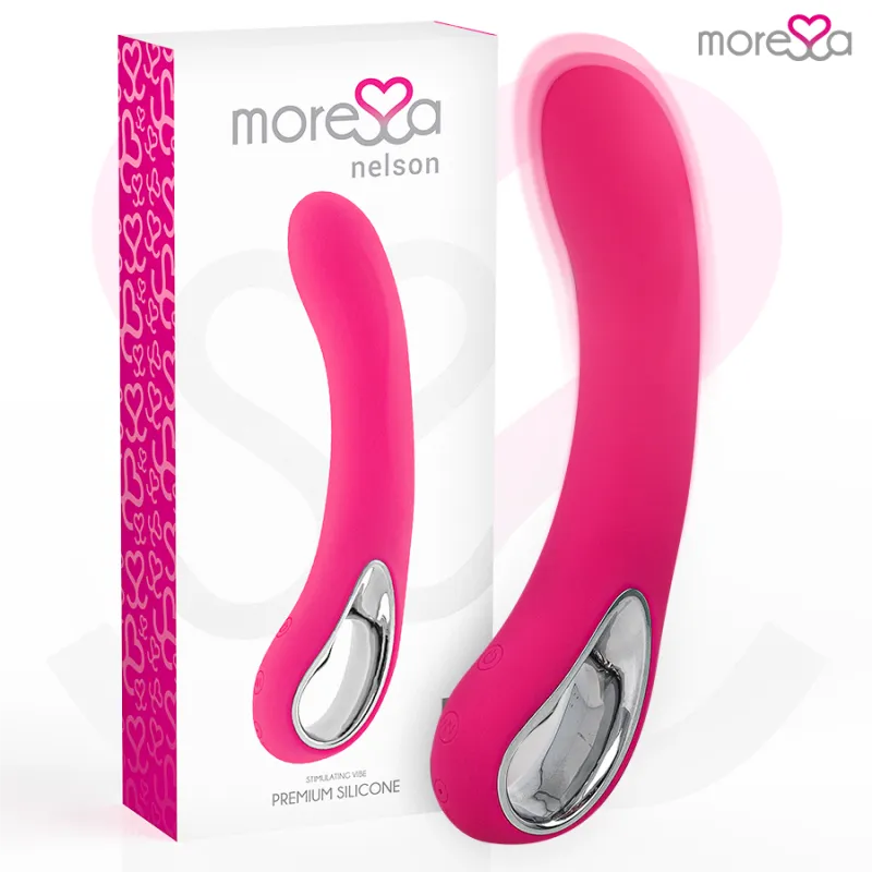 Vibromasseur rechargeable Nelson en silicone premium - Moressa