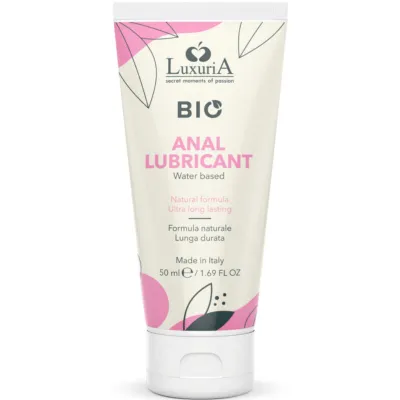Lubrifiant Anal Bio Luxuria Base d'Eau 50ml - Intimateline
