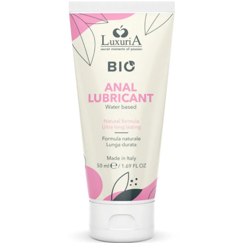 Lubrifiant Anal Bio Luxuria Base d'Eau 50ml - Intimateline