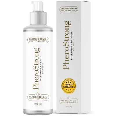 Huile de massage aux phéromones By Night femme 100ml - PheroStrong