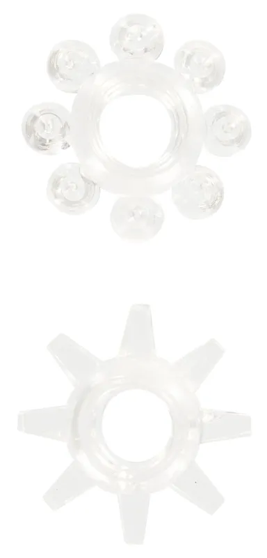 Lot de 2 Mini Anneaux péniens STRETCHY RINGS Transparents