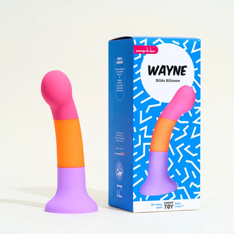 Dildo en silicone liquide Wayne - 17 cm dont 15 cm insérables