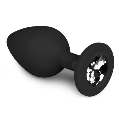 Plug Bijou DIAMOND 7 x 3.3 cm Noir
