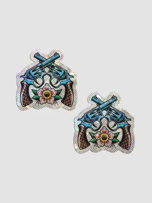 Caches-Tétons Pistolets Brillants Diamants