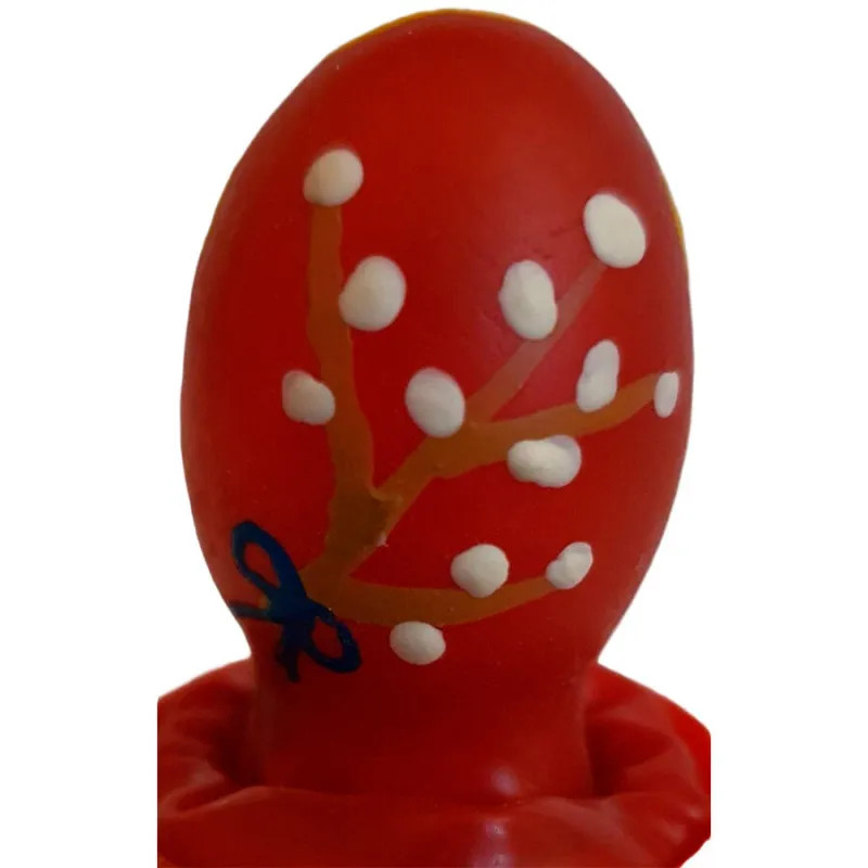 Préservatif Fantaisie Peint Main Œuf Pâques Rouge - Condomerie