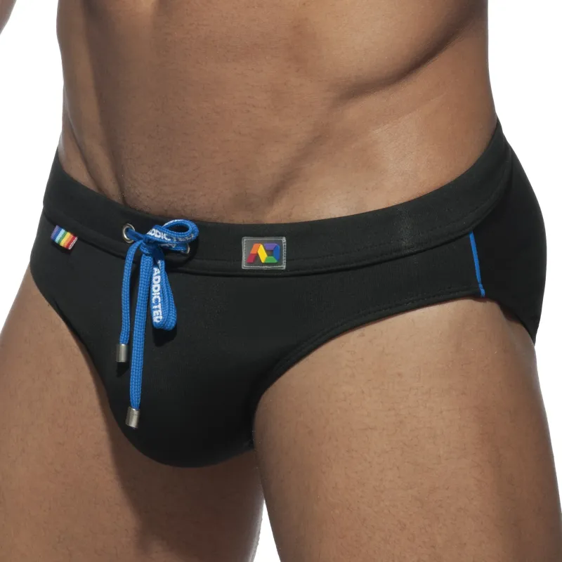 Addicted Slip de bain RAINBOW SWIM Noir