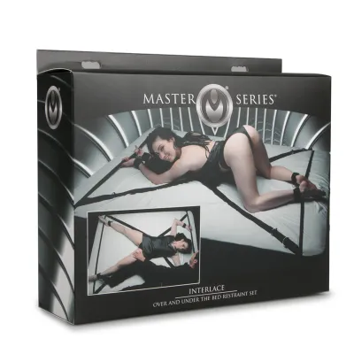 XR Brands - Ensemble de bondage pour lit - Noir