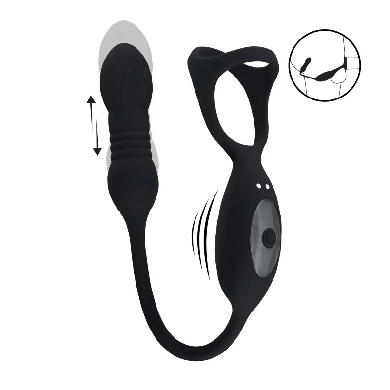 Cockring Tri O Vibrant et Pulsatif