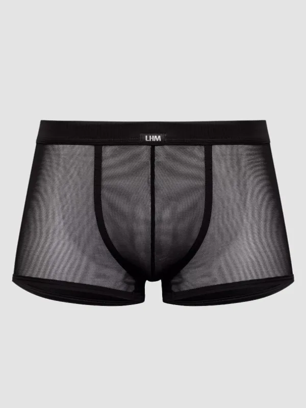 Boxer transparent noir