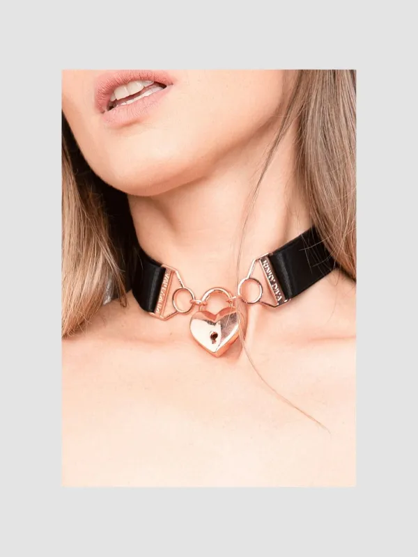 Collier Diva coeur or