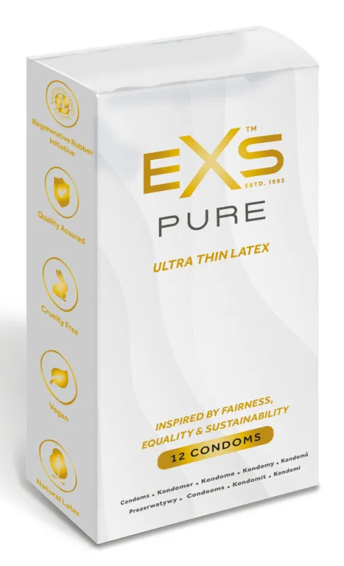 EXS Préservatifs ultra fins PURE 53mm x12