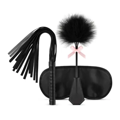 Ensemble de Bondage 3 Pièces - Noir