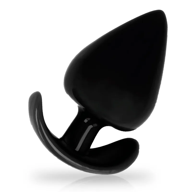 Plug Anal Ergonomique Noir 8,5 cm - Addicted Toys