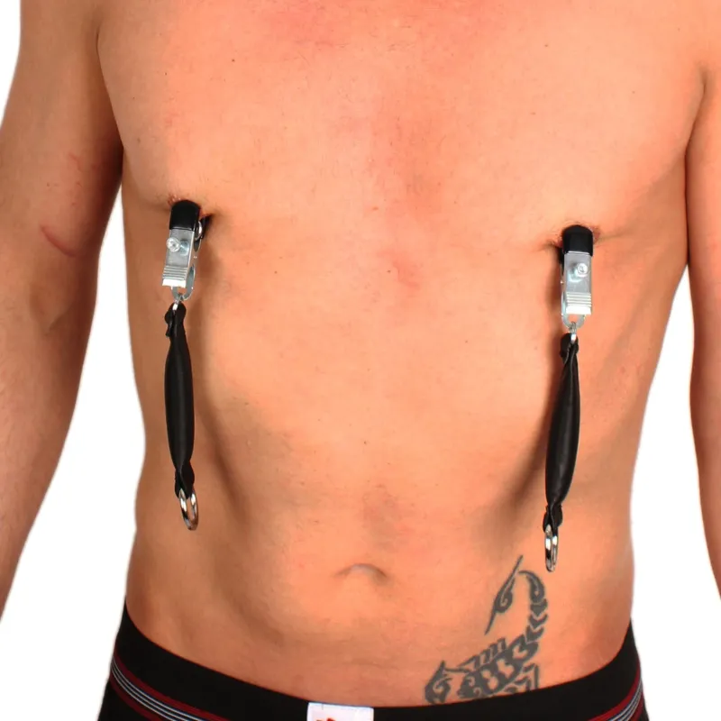 Pince à seins avec poids en cuir 80g X 2 - 2 pièces
