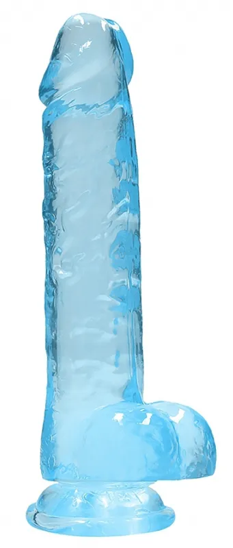 Gode CRYSTAL CLEAR 16 x 4cm Bleu