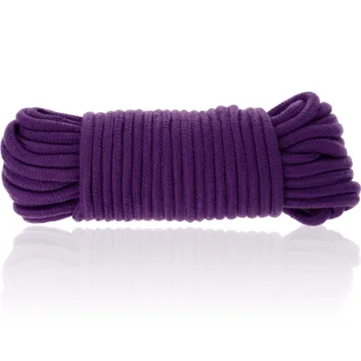 Corde de bondage en coton 20m violet - Darkness