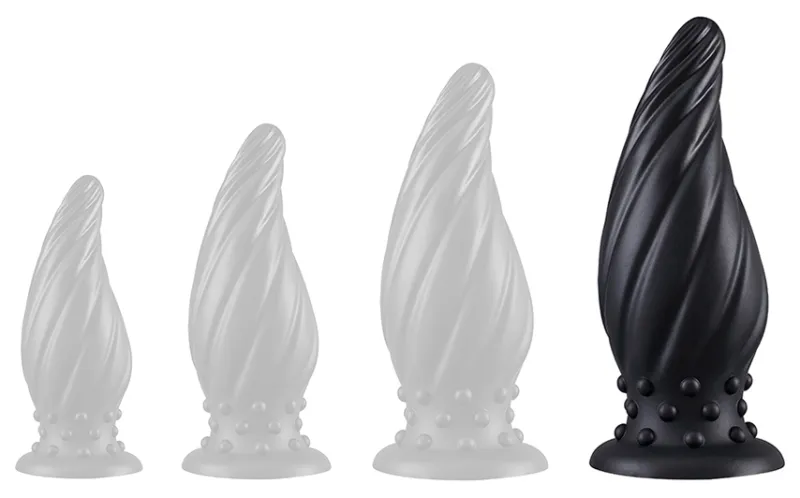 Plug Silicone SPIRAL PIK XL 21 x 8 cm Noir