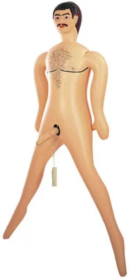 Poupée Gonflable Cow Boy avec Gode vibrant