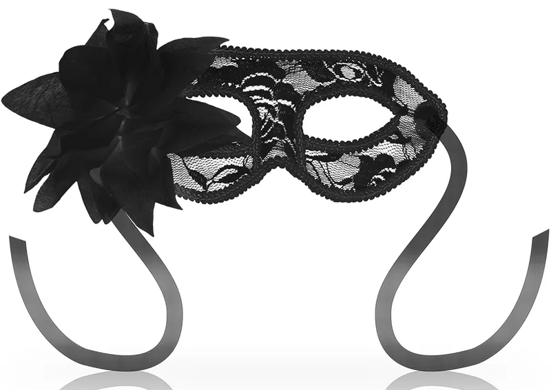 Masque OHMAMA Dentelle et Fleur Noir