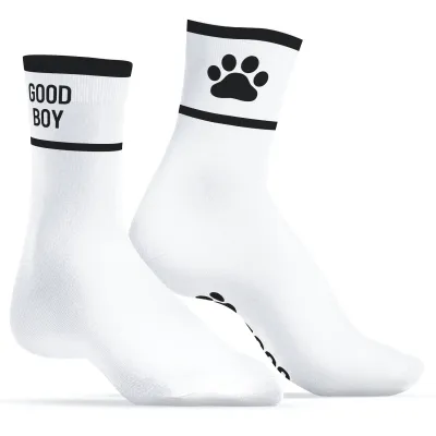Chaussettes GOOD BOY Blanc-Noir