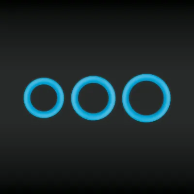 Anneau pénien Fluorescent FIREFLY Bleu