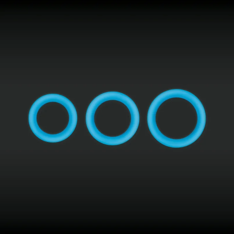 Anneau pénien Fluorescent FIREFLY Bleu