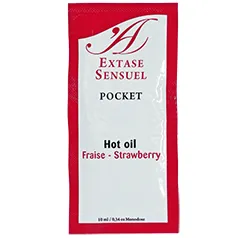 Huile stimulante fraise 10ml - Extase Sensual