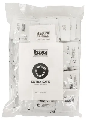 Préservatifs épais en latex EXTRA SAFE x100