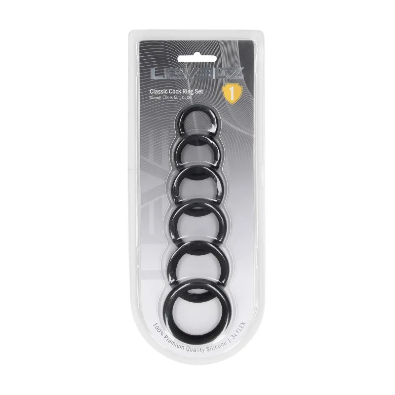 Pack 6 Cockrings en Silicone