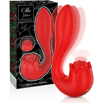 Stimulateur Clitoridien Selena Vibrant Tapping Rouge - MIA
