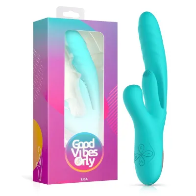 Good Vibes Only - Vibro rabbit va-et-vient "Lisa" - Turquoise