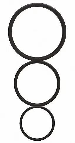 Lot de 3 Anneaux silicone FLAT COCKS