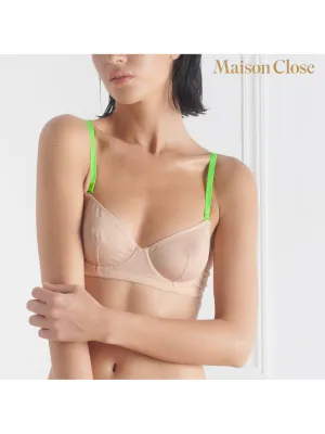 Soutien-Gorge Corbeille Corps à Corps Chair & Vert Fluo