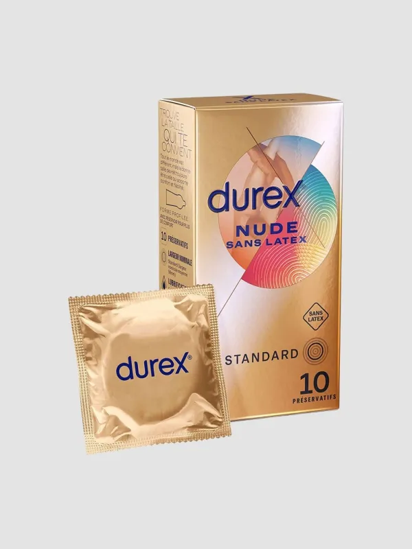 Préservatifs Durex Nude sans Latex Boîte de 10