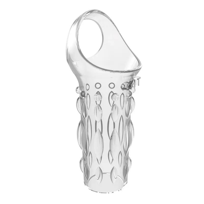 Etui pénien Texturé Transparent 8 x 3.8 cm