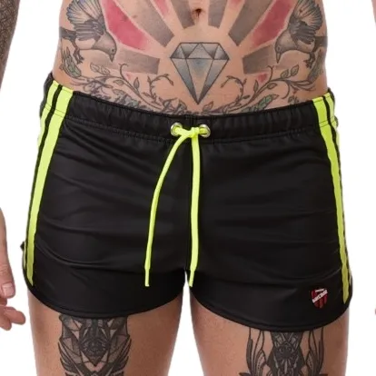 Short BYRON Laboratory Noir-Jaune fluo