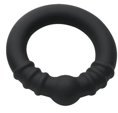 Anneau pénien en silicone HOLESHOT Noir
