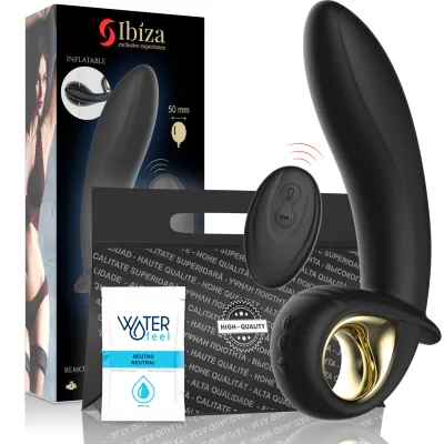 Vibrateur Gonflable Télécommandé Ibiza Noir et Or - Ibiza