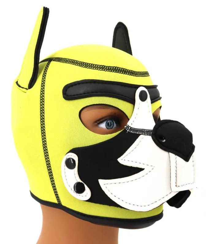 Cagoule PUPPY FOX Néoprène Jaune-Blanc
