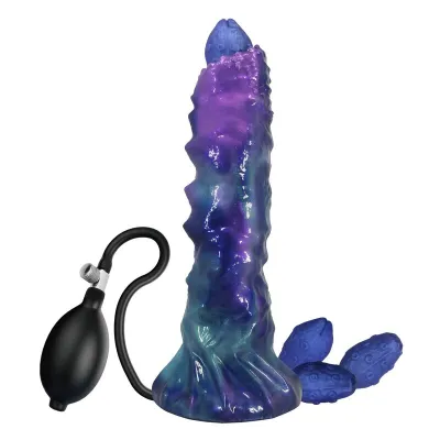 Gode Gonflable Duskwaker Sentinel Tricolor Silicone - Power Monsters