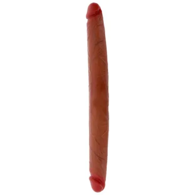 Godemichet double Get Real Skin caramel 40cm - ToyJoy