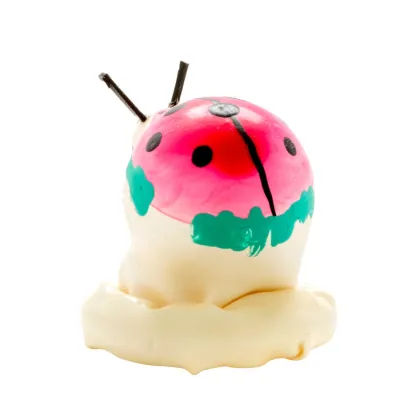 Préservatif Artistique Peint Main Coccinelle - Condomerie