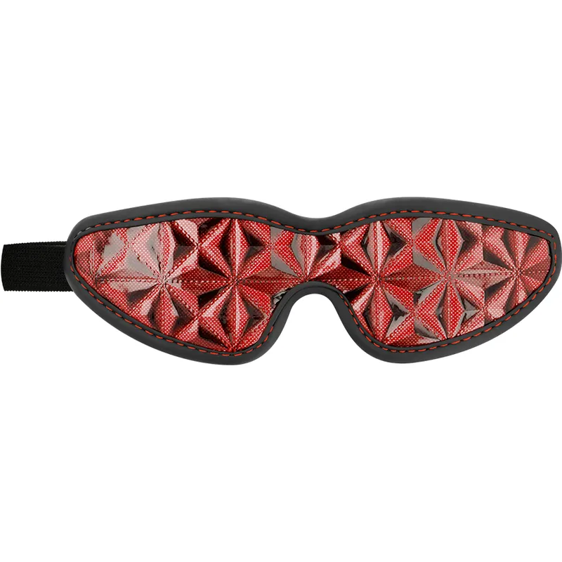 Masque BDSM Fetish Submissive Cuir Végan Rouge - Begme